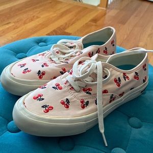 SeaVees Pink Sneakers with Cherry Print